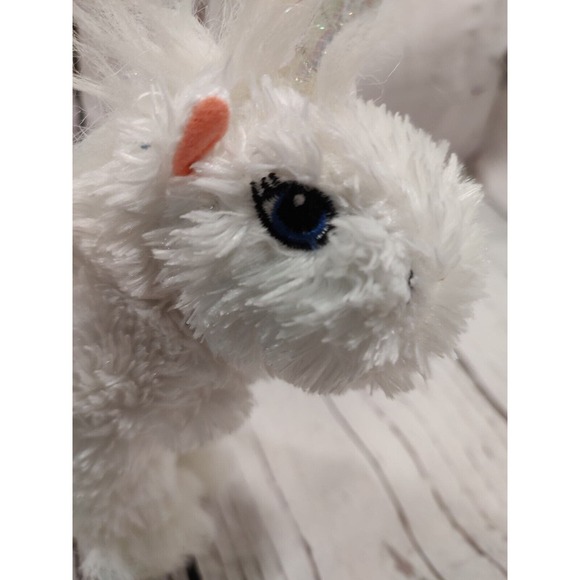 Retired Ganz Webkinz Lil' Kinz Unicorn HS069 White Horse (No Code) - Picture 3 of 7